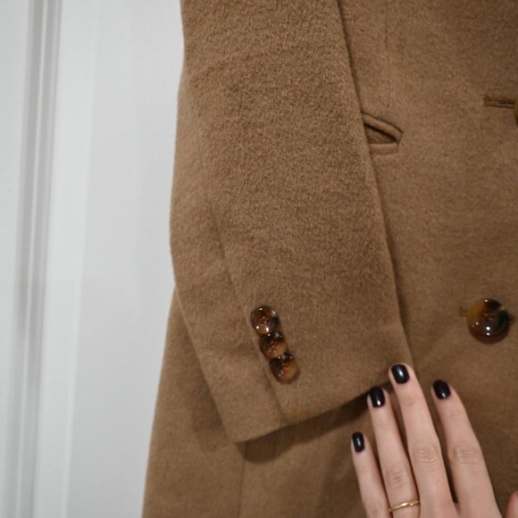 Gobi Woman's XS 100% Baby Camel Wool Tan Pea Coat - Picture 16 of 16